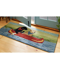 L.L.Bean | Indoor/Outdoor Vacationland Runner, Dog Canoe