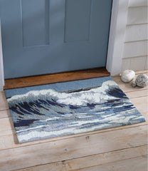 L.L.Bean Discount | Indoor/Outdoor Vacationland Rug, Ocean Waves