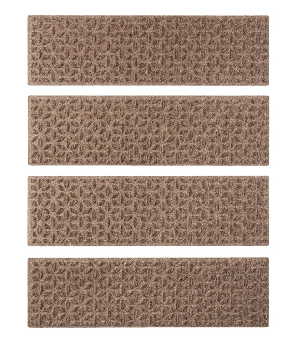 L.L.Bean Discount | Heavyweight Waterhog Mat, Stair Treads, Set of Four, Blooming Circles