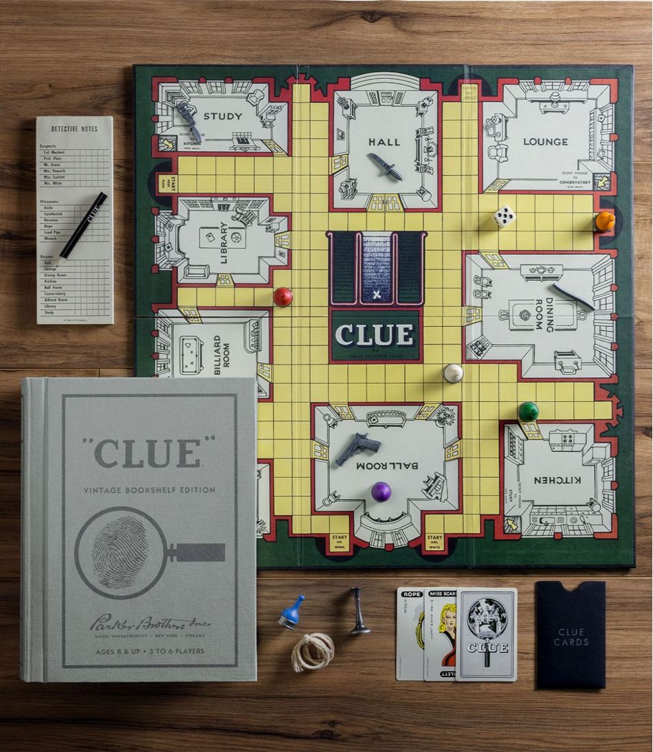 L.L.Bean Sale | Clue Vintage Bookshelf Game