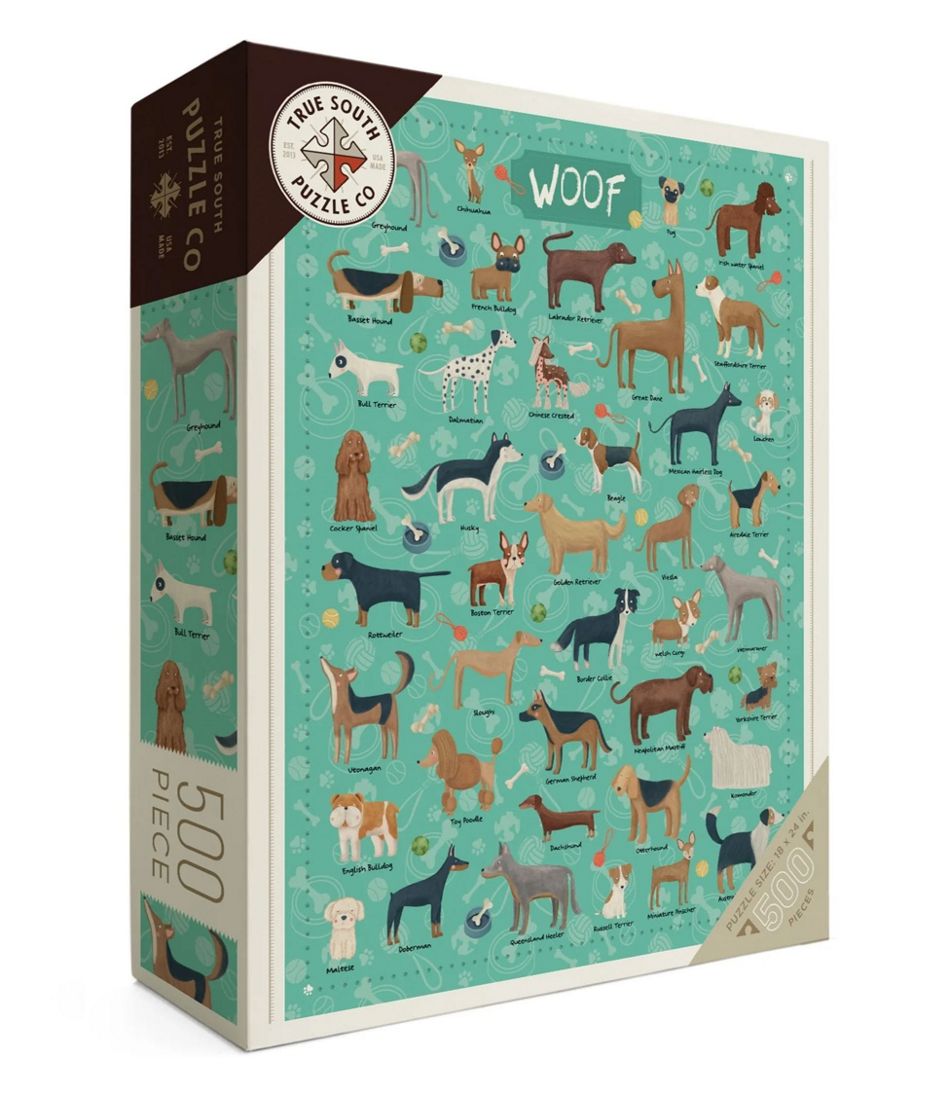 L.L.Bean Discount | Woof Dogs Puzzle, 500 Pieces