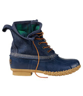 L.L.Bean Outlet | Women's Bean Boots, 8" Denim Insulated Flannel-Lined