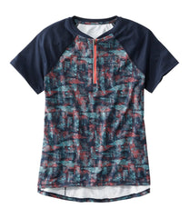 L.L.Bean On Sale | Women's Comfort Cycling Jersey Print Short-Sleeve
