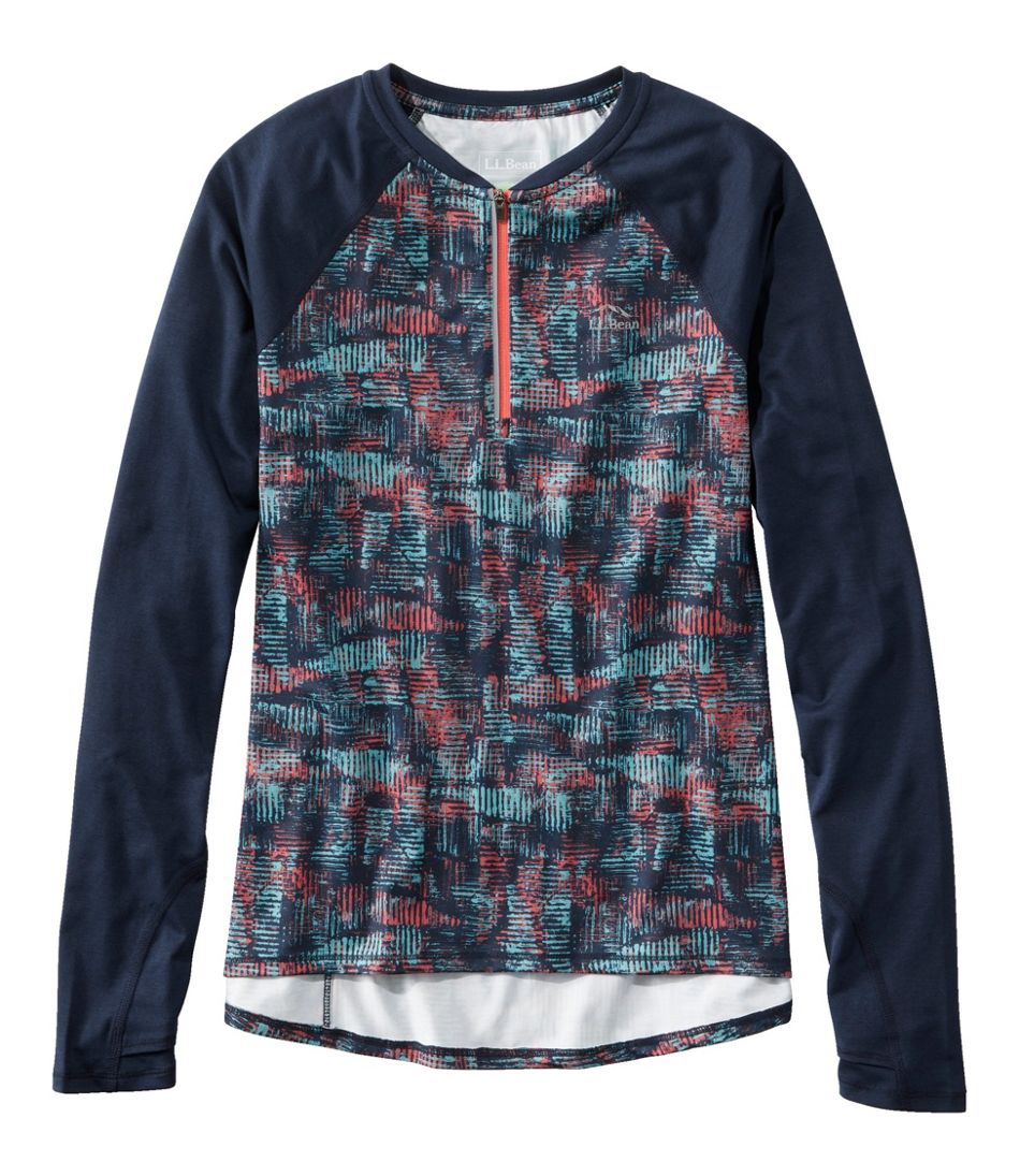 L.L.Bean For Sale | Women's Comfort Cycling Jersey, Long-Sleeve Print