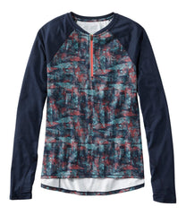 L.L.Bean For Sale | Women's Comfort Cycling Jersey, Long-Sleeve Print