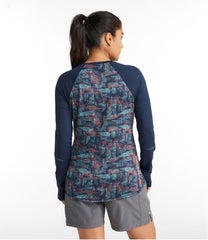 L.L.Bean For Sale | Women's Comfort Cycling Jersey, Long-Sleeve Print