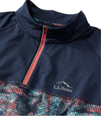 L.L.Bean New | Men's Comfort Cycling Jersey, Short-Sleeve Print