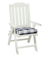 L.L.Bean Online | All-Weather Folding/Armless Chair Cushion, Buffalo Plaid