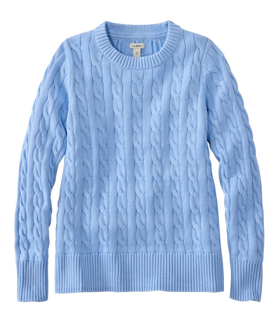 L.L.Bean Discount | Women's The Original Double L® Sweater, Cable Crewneck
