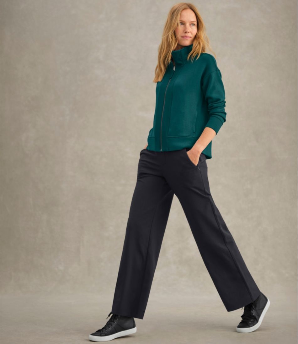 L.L.Bean Outlet | Women's Go-Anywhere Pants, High-Rise Wide-Leg