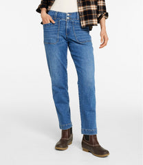 L.L.Bean Sale | Women's 1912 Field Denim Pants, Mid-Rise Ankle Utility