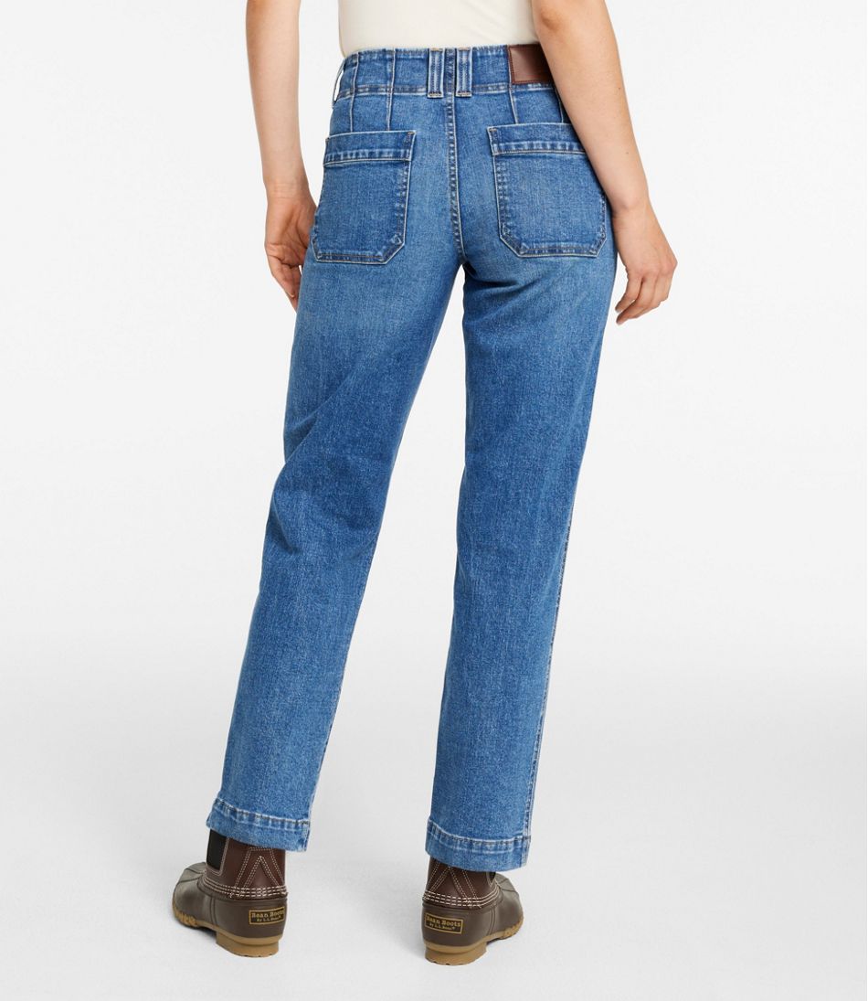 L.L.Bean Sale | Women's 1912 Field Denim Pants, Mid-Rise Ankle Utility
