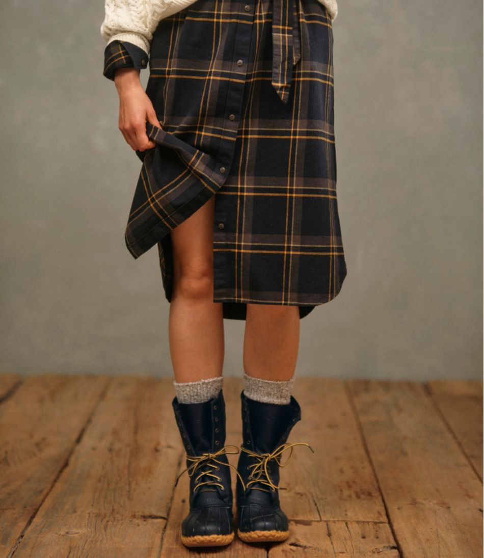 L.L.Bean On Sale | Women's Signature Camp Flannel Midi Dress