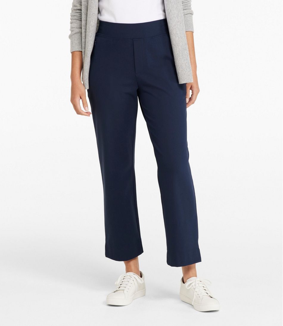 L.L.Bean New | Women's Go-Anywhere Pants, High-Rise Straight-Leg Ankle