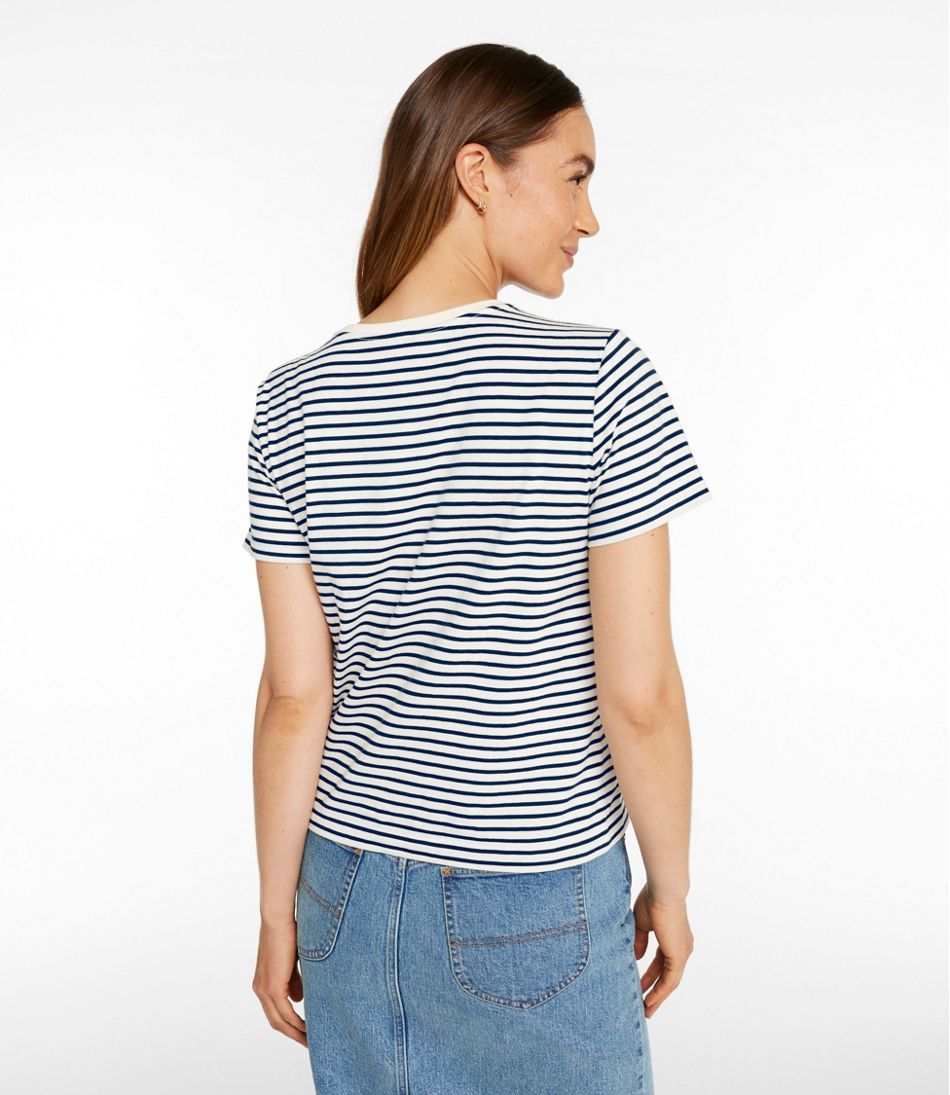 L.L.Bean Outlet | Women's Signature Premium Essential Tee, Short-Sleeve Novelty