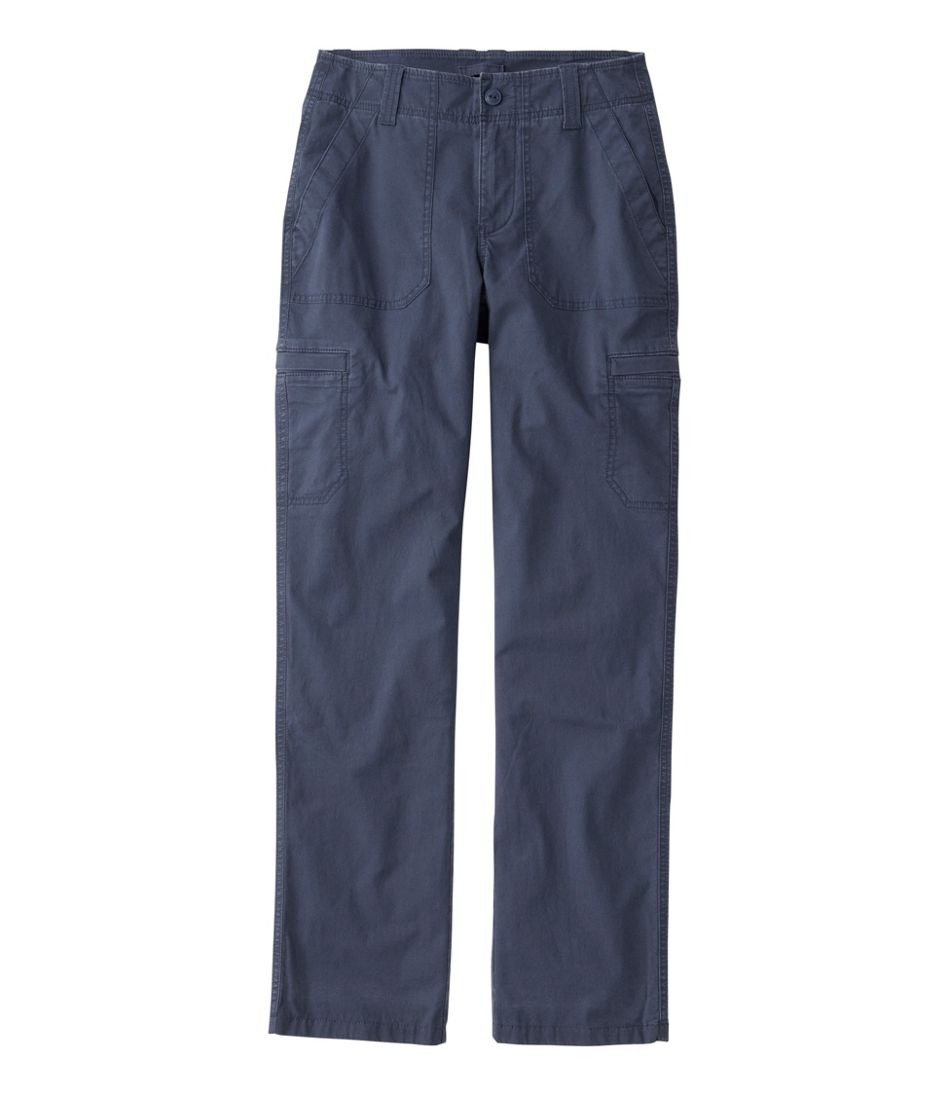 L.L.Bean On Sale | Women's 207 Vintage Cotton Canvas Pants, Mid-Rise Straight-Leg Cargo Lined