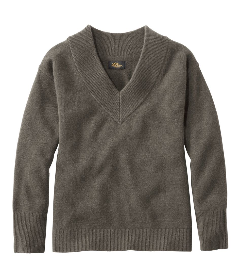 L.L.Bean For Sale | Women's Signature Premium Essential Cashmere Sweater, Relaxed V-Neck