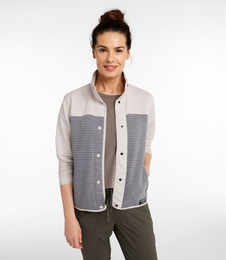 L.L.Bean | Women's Airlight Snap Front Jacket, Colorblock