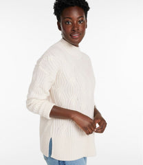 L.L.Bean Discount | Women's Signature Premium Cashmere Cable Sweaters, Mockneck