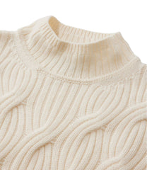 L.L.Bean Discount | Women's Signature Premium Cashmere Cable Sweaters, Mockneck