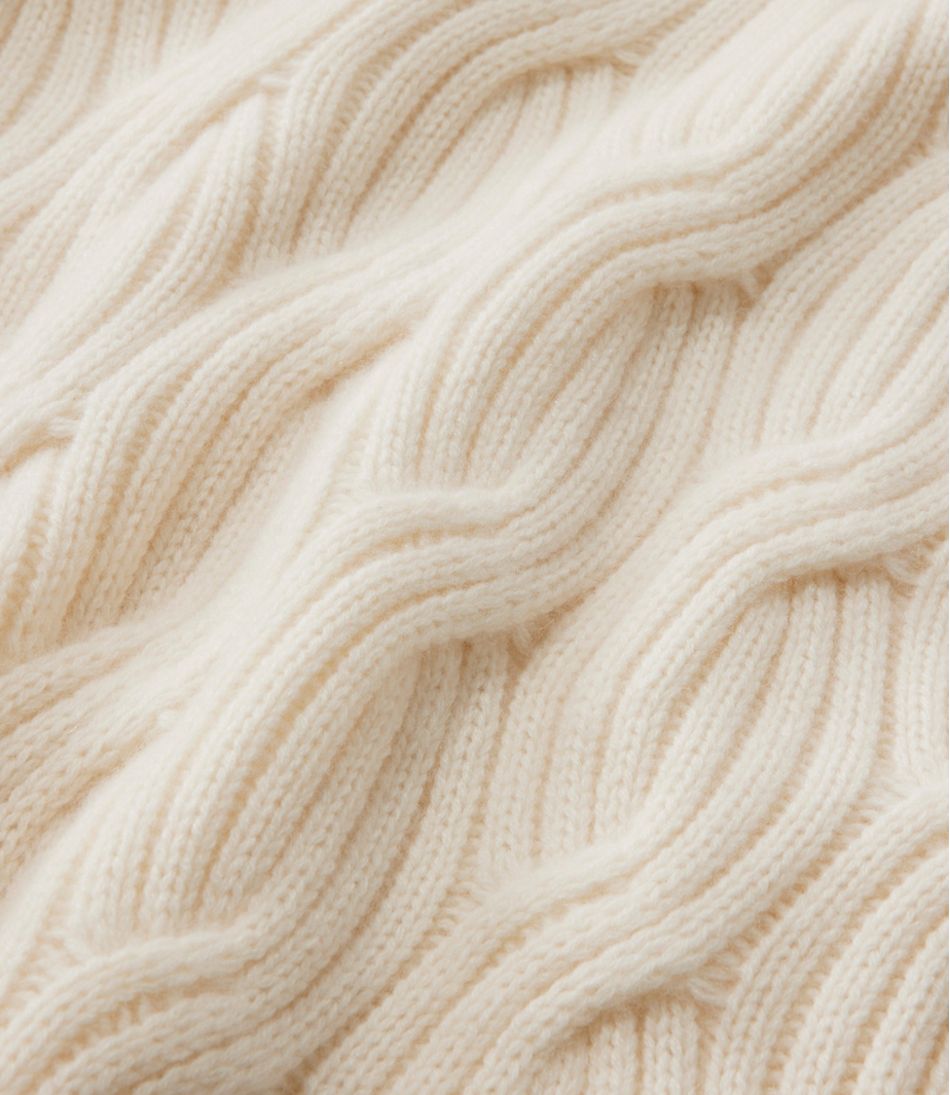 L.L.Bean Discount | Women's Signature Premium Cashmere Cable Sweaters, Mockneck