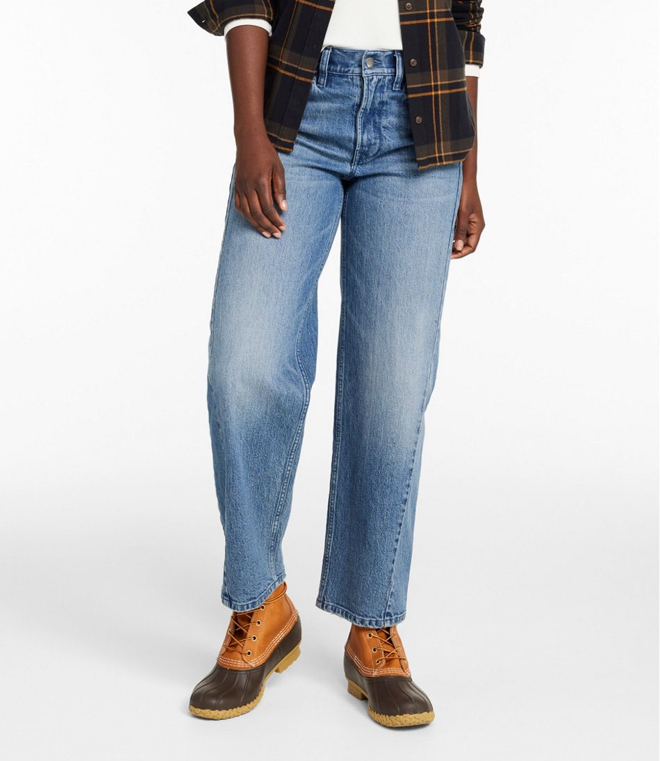 L.L.Bean Sale | Women's Signature 1912 Premium Jeans, High-Rise Barrel Ankle