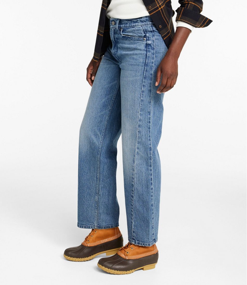 L.L.Bean Sale | Women's Signature 1912 Premium Jeans, High-Rise Barrel Ankle