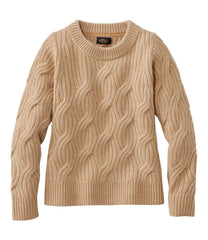 L.L.Bean | Women's Signature Premium Cashmere Cable Sweater, Crewneck