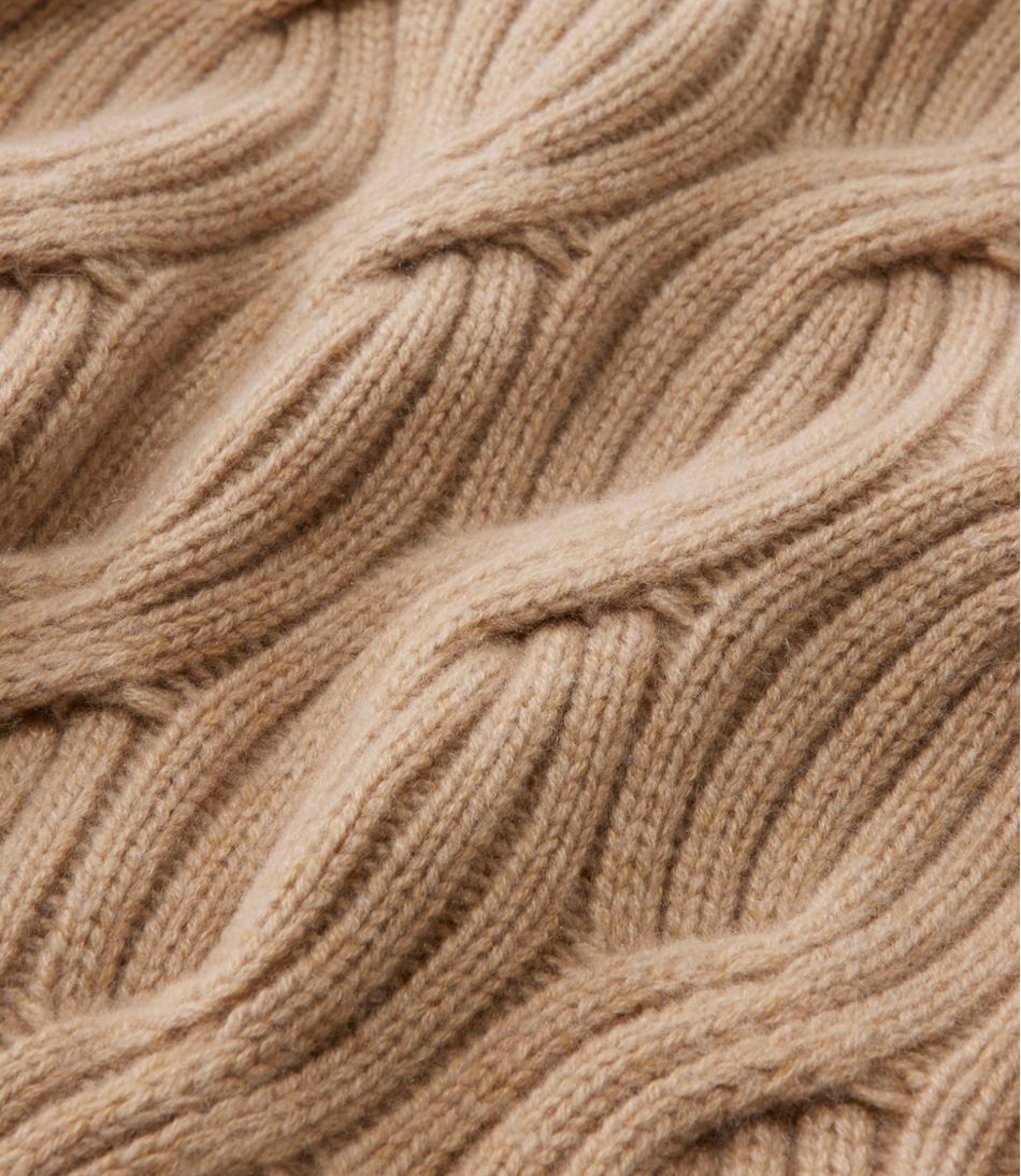 L.L.Bean | Women's Signature Premium Cashmere Cable Sweater, Crewneck