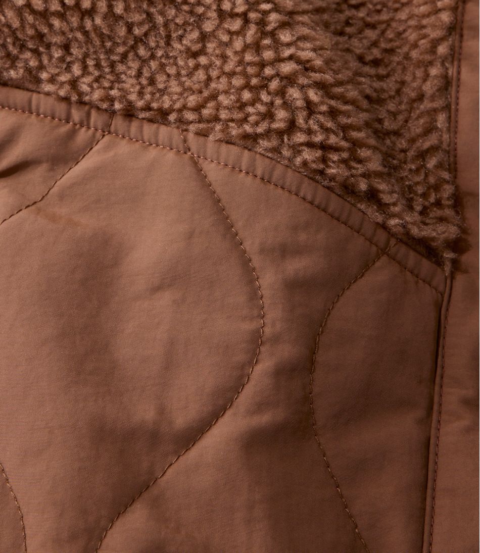 L.L.Bean Online | Women's Bean's Mixed Media Sherpa Fleece Jacket