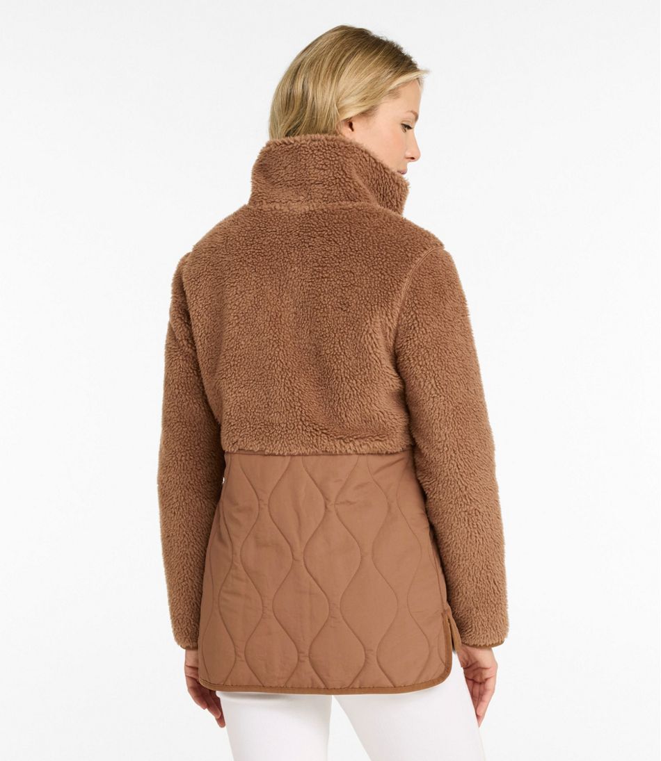 L.L.Bean Online | Women's Bean's Mixed Media Sherpa Fleece Jacket