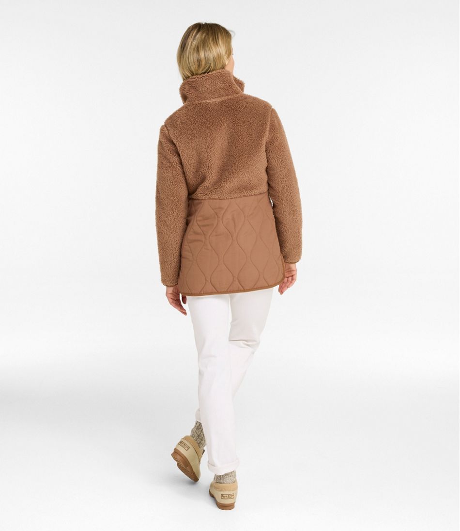 L.L.Bean Online | Women's Bean's Mixed Media Sherpa Fleece Jacket