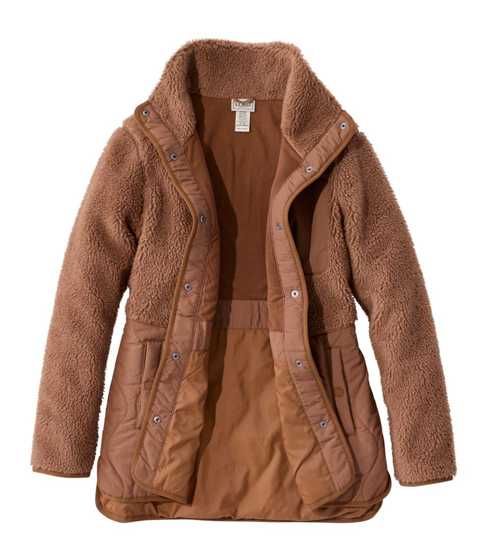 L.L.Bean Online | Women's Bean's Mixed Media Sherpa Fleece Jacket