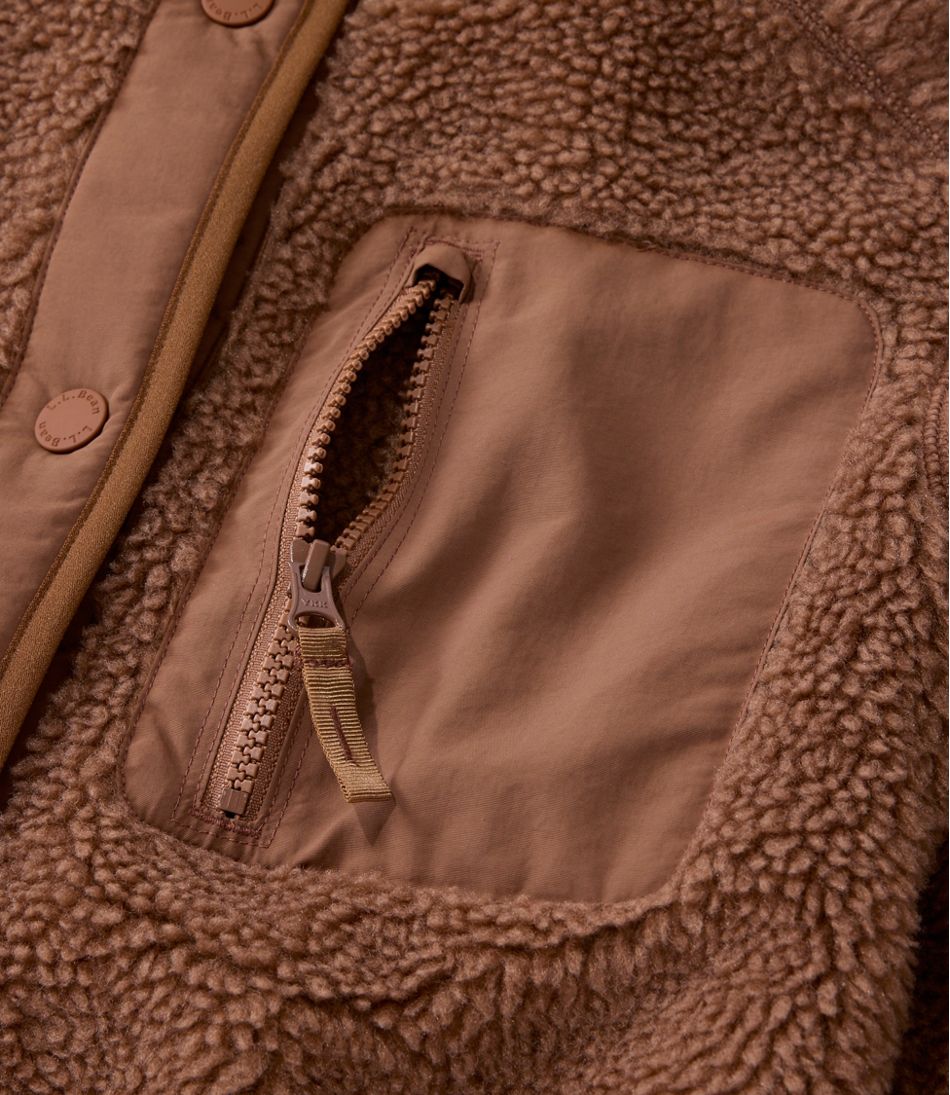 L.L.Bean Online | Women's Bean's Mixed Media Sherpa Fleece Jacket