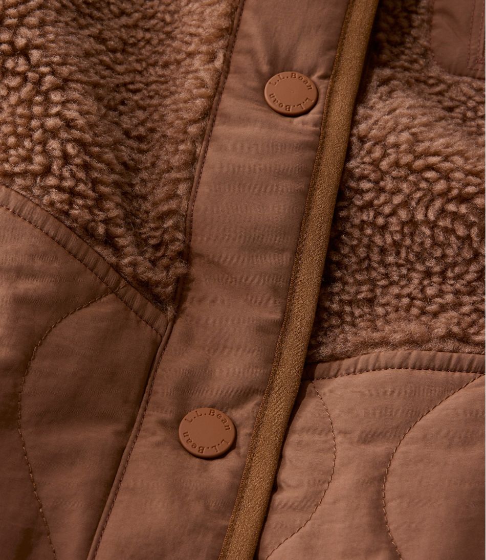 L.L.Bean Online | Women's Bean's Mixed Media Sherpa Fleece Jacket