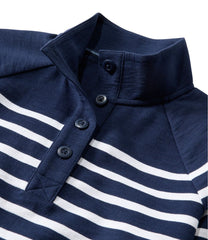 L.L.Bean On Sale | Women's Peaks Island Button Mockneck, Stripe