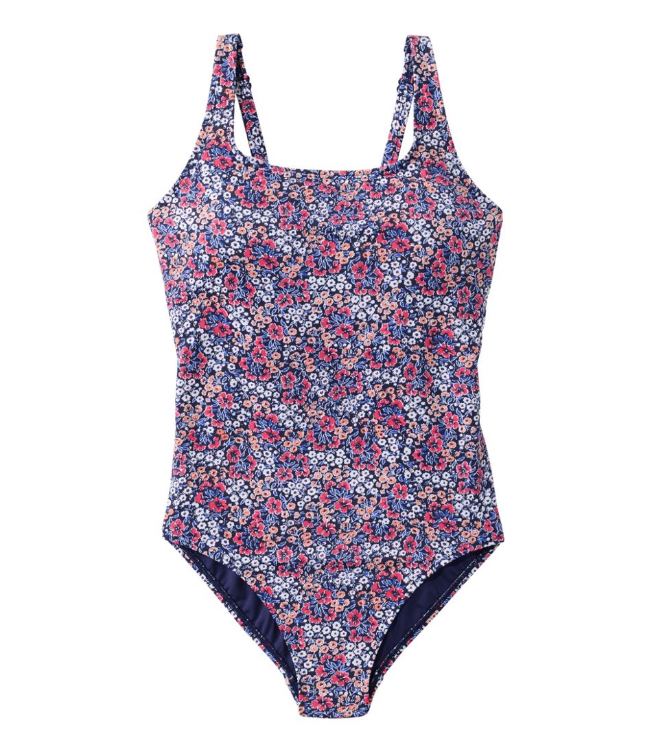 L.L.Bean New | Women's Coastal Essential Scoop Tanksuit, Print