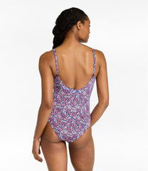 L.L.Bean New | Women's Coastal Essential Scoop Tanksuit, Print