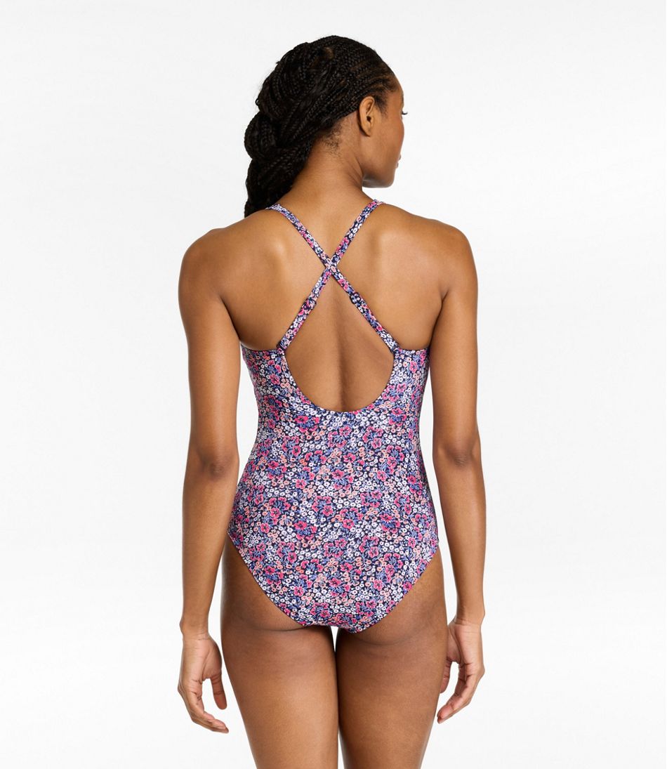 L.L.Bean New | Women's Coastal Essential Scoop Tanksuit, Print