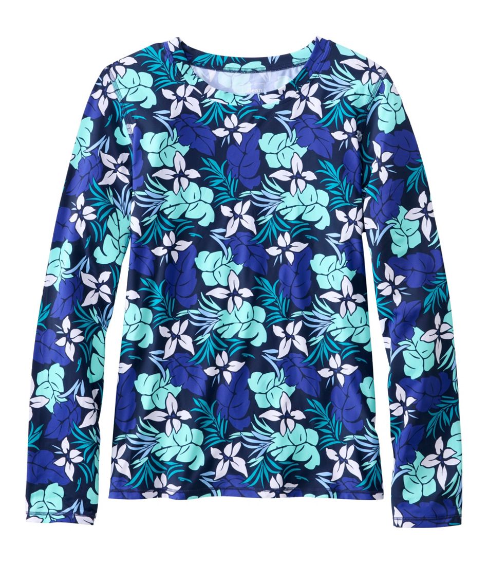L.L.Bean New | Women's SunSmart UPF 50+ SunShirt, Long-Sleeve Print