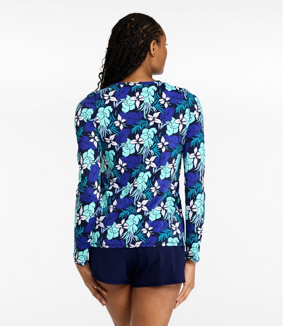 L.L.Bean New | Women's SunSmart UPF 50+ SunShirt, Long-Sleeve Print