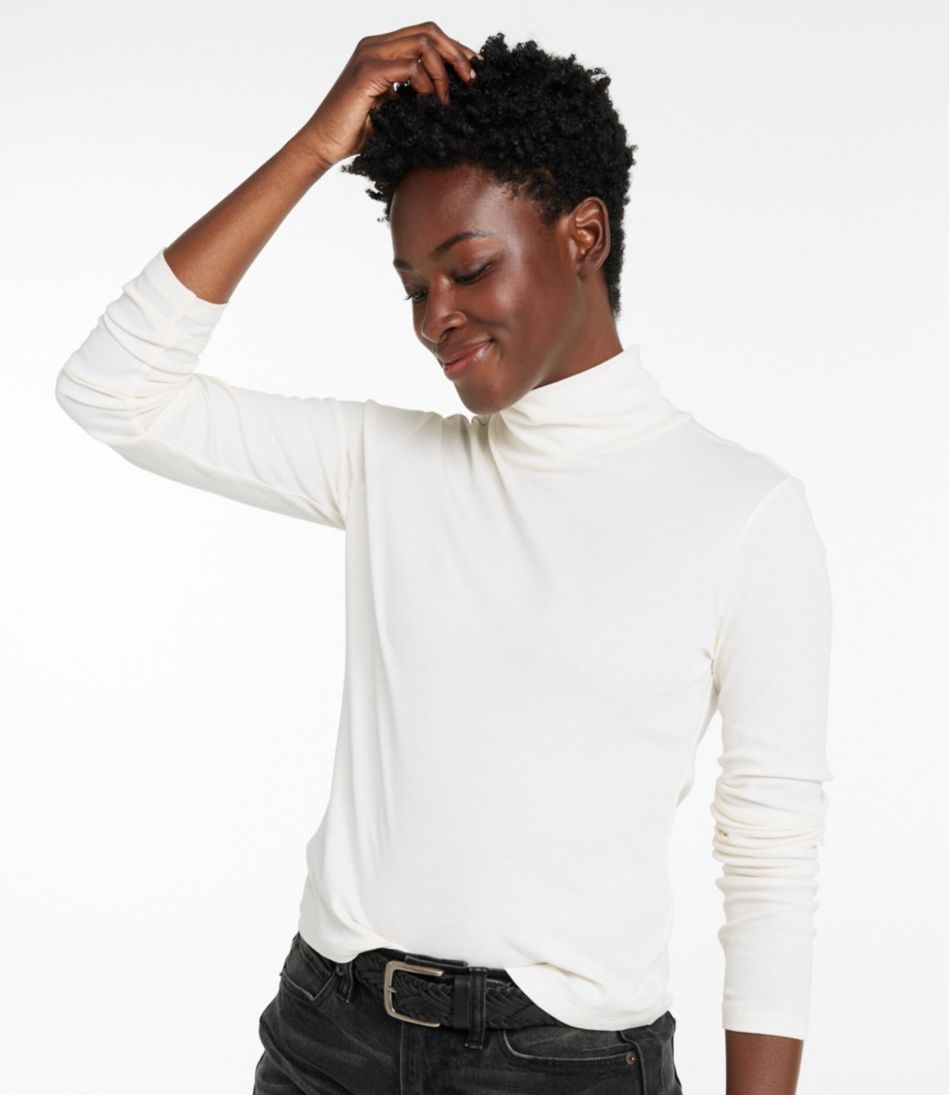 L.L.Bean For Sale | Women's Signature Lightweight Cotton Turtleneck