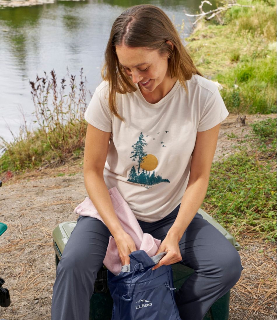 L.L.Bean For Sale | Women's Mountainside Crewneck Tee, Short-Sleeve Graphic