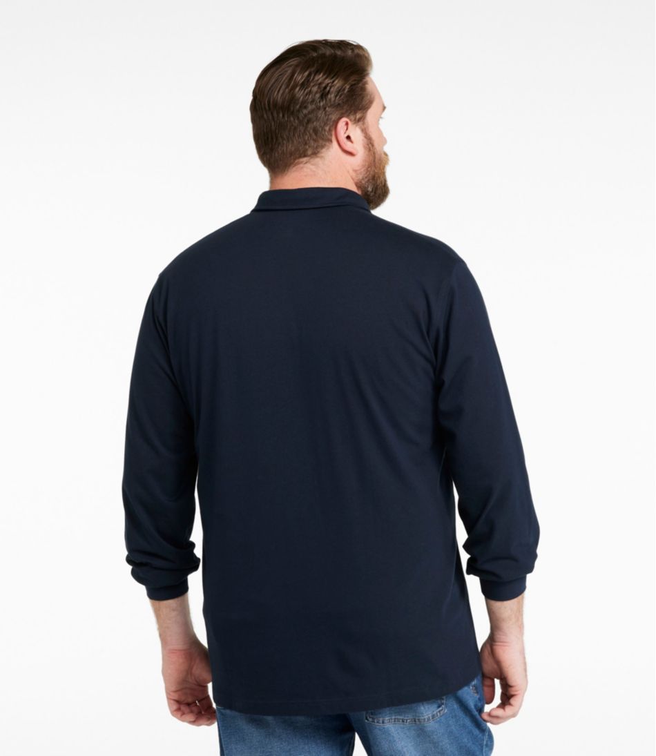 L.L.Bean New | Men's Carefree Unshrinkable Polo, Long-Sleeve, Without Pocket