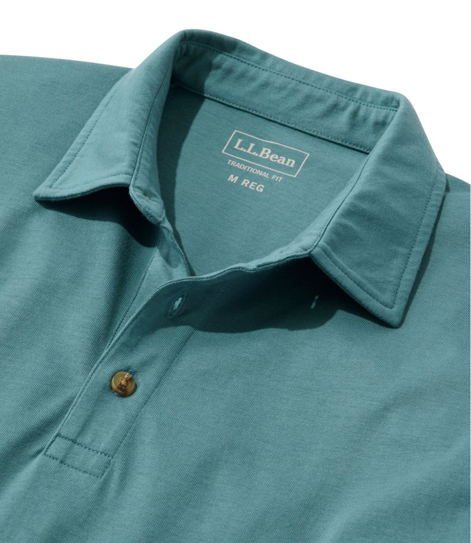 L.L.Bean New | Men's Carefree Unshrinkable Polo, Long-Sleeve, Without Pocket