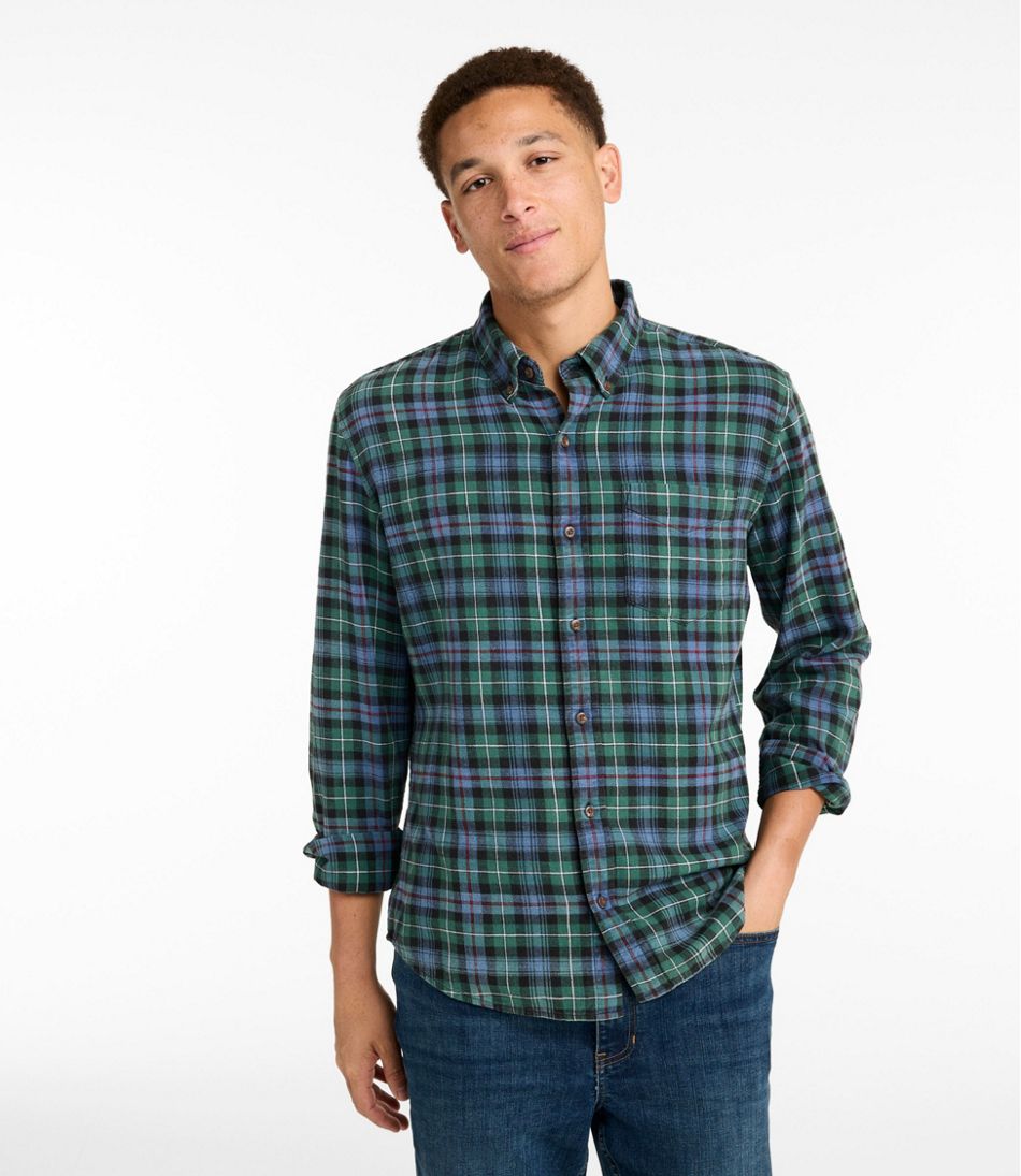 L.L.Bean US | Men's Sunwashed Twill Shirt, Slightly Fitted Untucked Fit