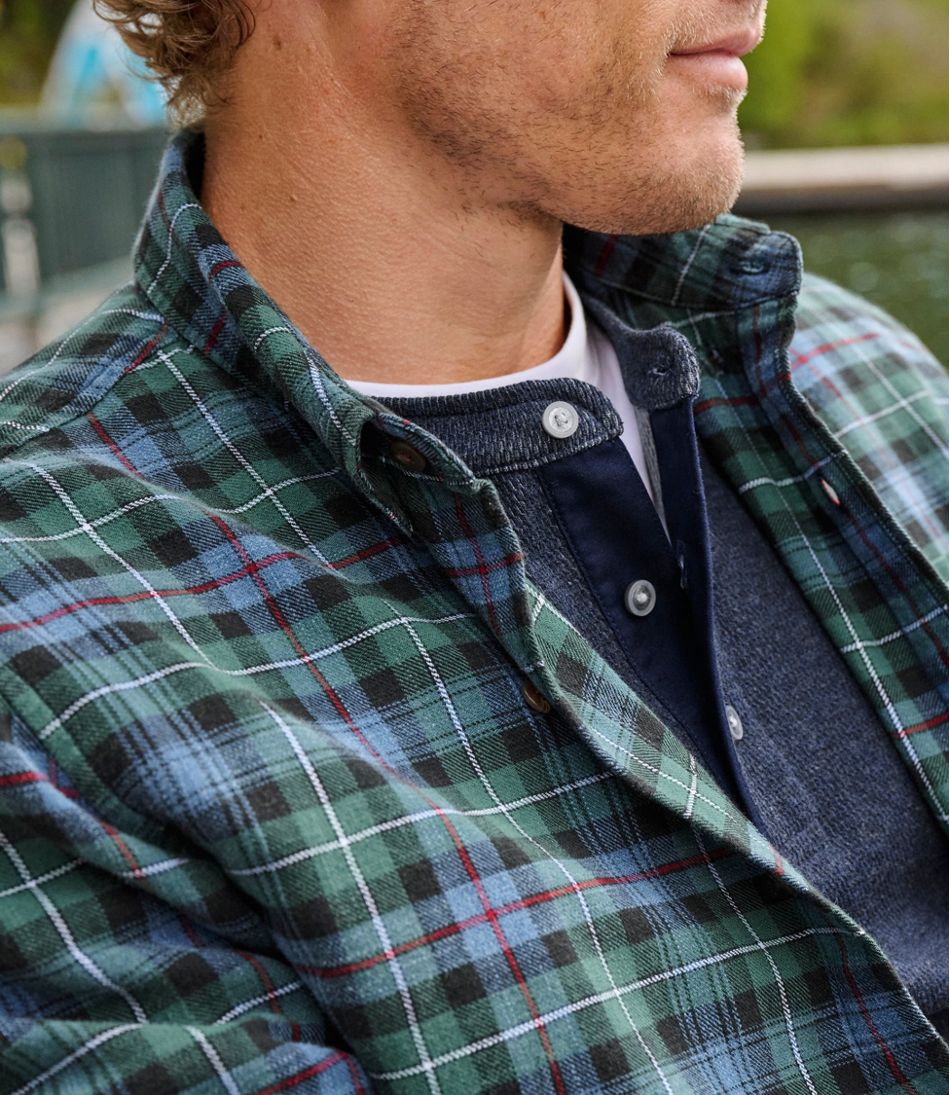 L.L.Bean US | Men's Sunwashed Twill Shirt, Slightly Fitted Untucked Fit