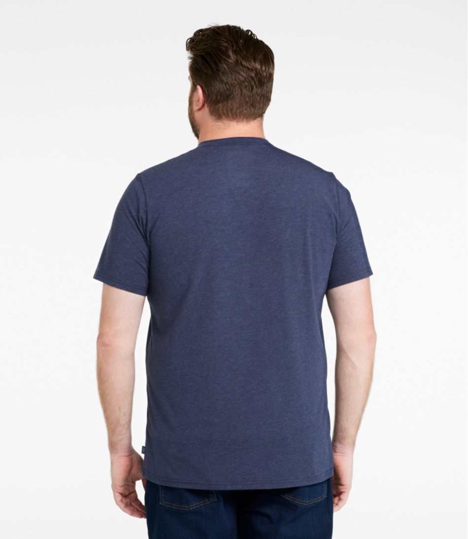 L.L.Bean Outlet | Men's Comfort Stretch Performance® Pima Tee, Short-Sleeve Without Pocket