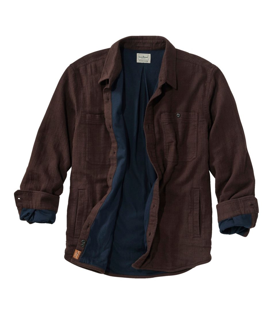 L.L.Bean Sale | Men's 1912 Field Flannel Shirt, Lined, Slightly Fitted Untucked Fit
