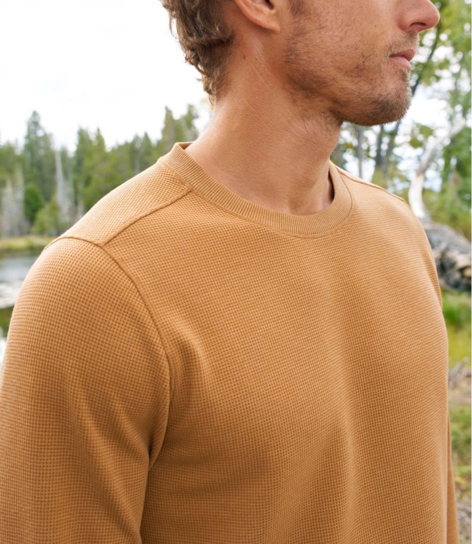 L.L.Bean Discount | Men's Mountainside Micro Waffle Crew